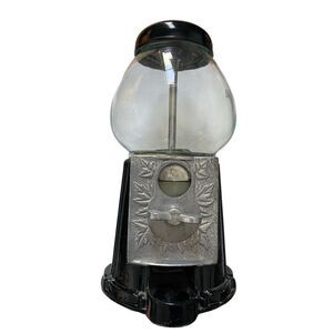 Vtg retro Jolly Good Rare Black Gumball Machine Taiwan SC5-9 Working htf vintage